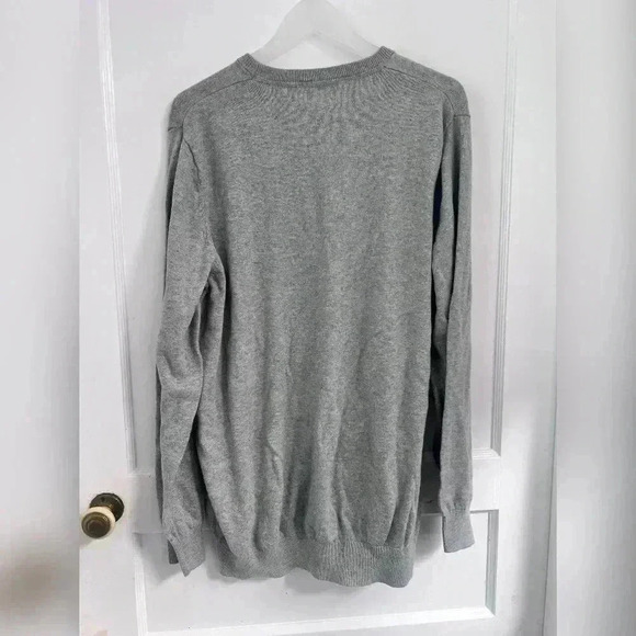 L.L.Bean Cashmere Cotton blend grey pullover sweater Size XL-Tall - Picture 3 of 3